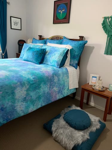 Customer photo review of Teal - Meditation comfort bundle