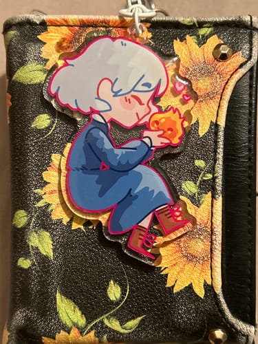 Customer photo review of Howl and Sophie Keychains