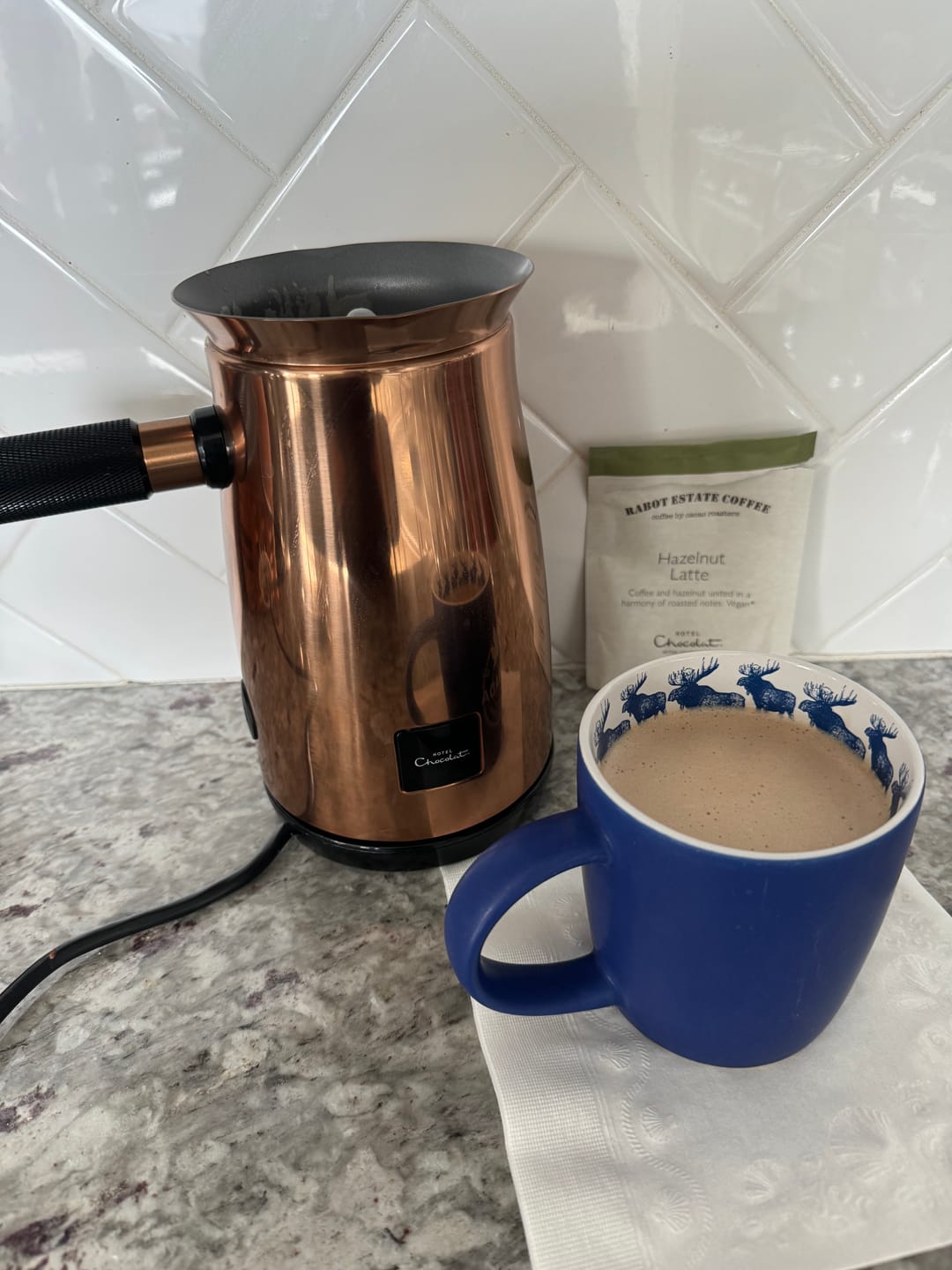 Customer photo review of Hazelnut Latte Mocha Flakes