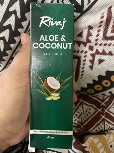 Customer photo review of Aloe Vera Coconut Hair 
Serum 40ml