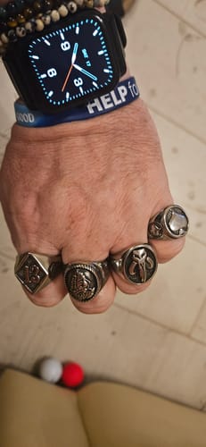 Customer photo review of Mandalorian Mythosaure Ring