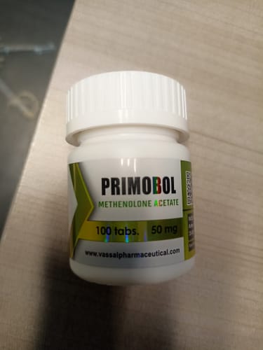 Reseña con foto de un cliente sobre Primobol ( Primobolan l Metelonona ) 50MG