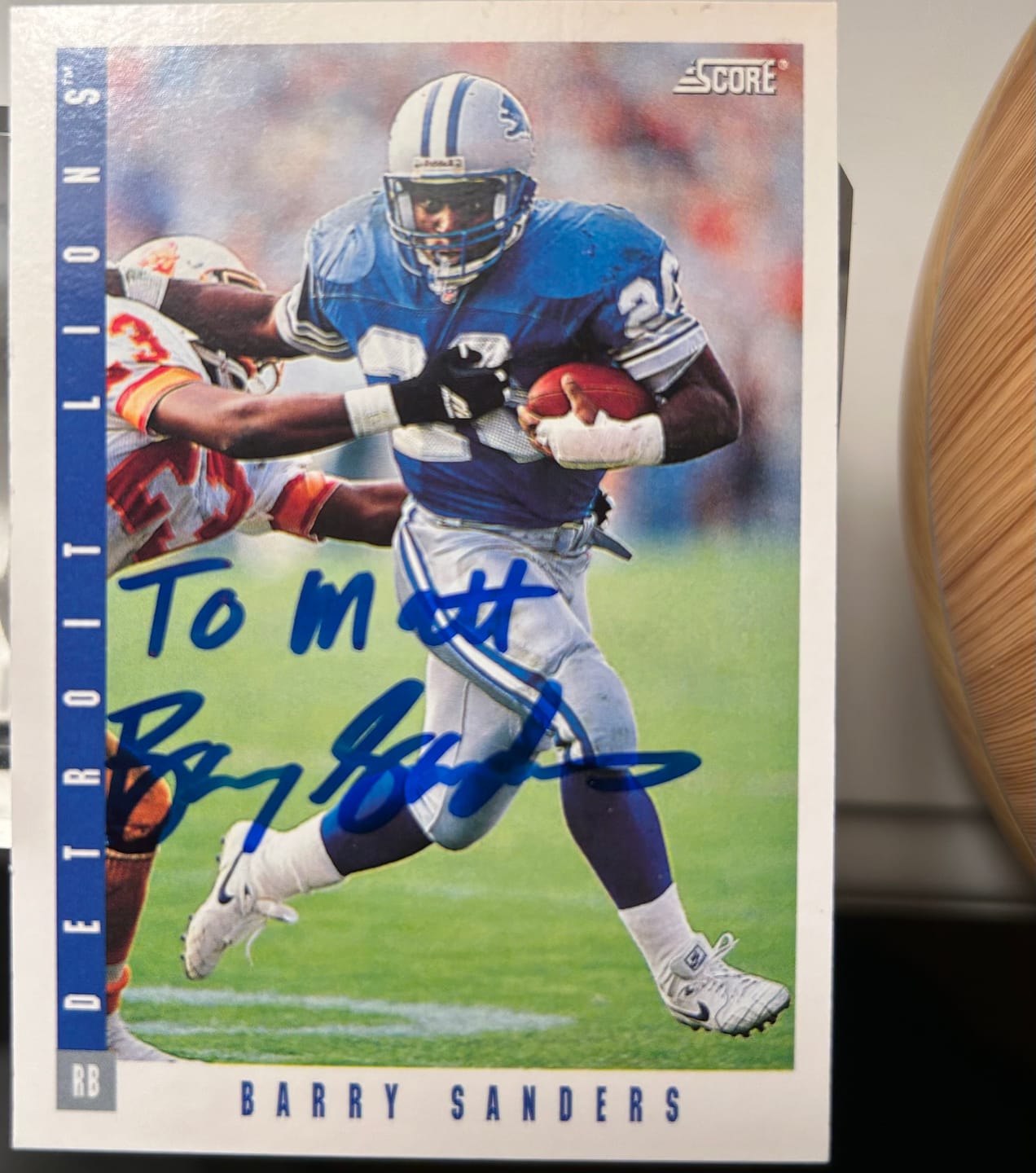 Customer photo review of Barry Sanders Autograph Signing