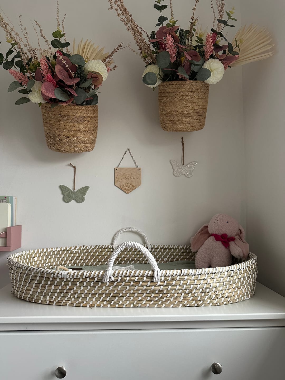Customer photo review of Sea-Grass Baby Changing Basket