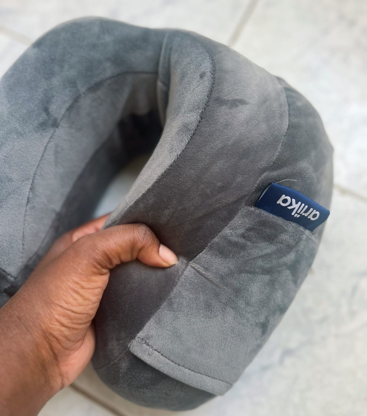 Customer photo review of High Neck Memory Foam Pillow