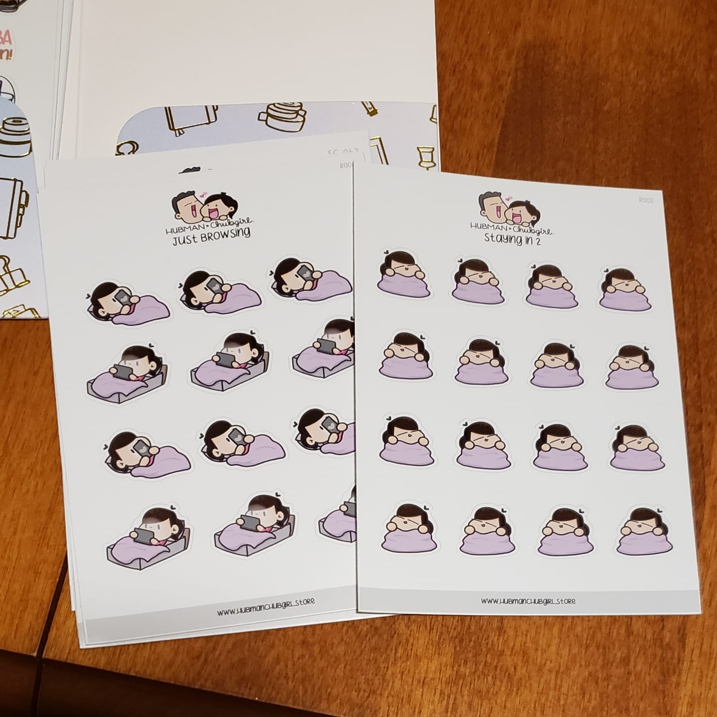 Customer photo review of Just Browsing Planner Stickers