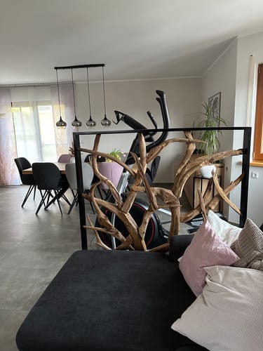 Customer photo review of MAZE Raumteiler Teakholz 140cm x 140cm