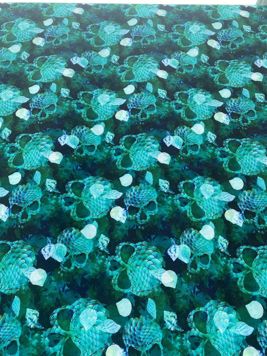 Customer photo review of Digital Skeletons Polyester Suiting Fabric