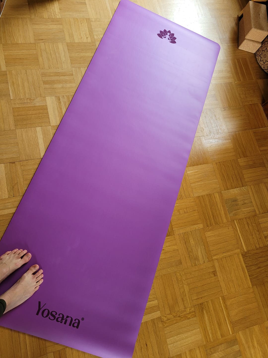 Customer photo review of Yogamatte Studioline Ultra-Grip "Flieder" inkl. Tragegurt