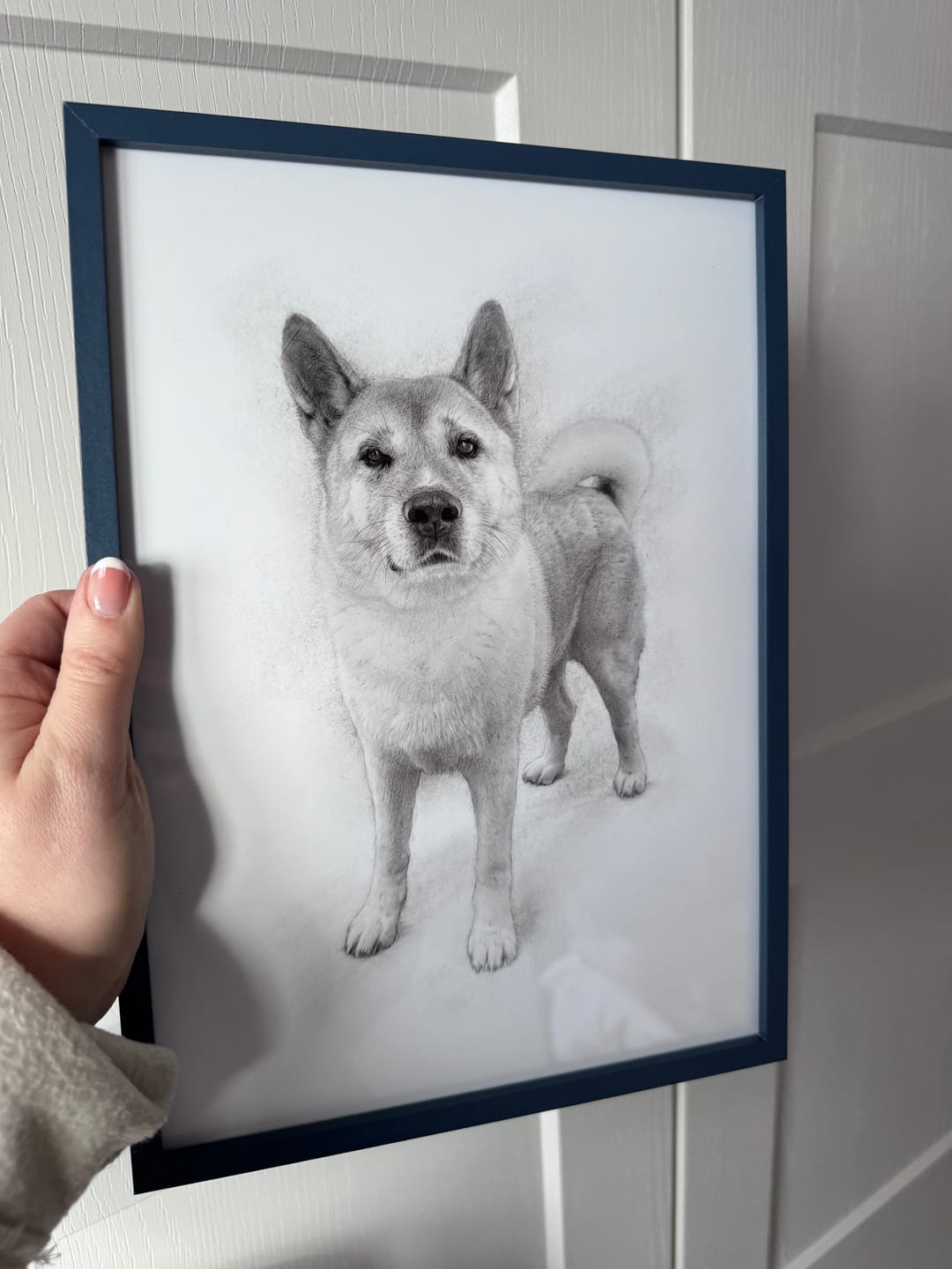 Customer photo review of Custom Pet Portrait From Your Photos – Black & White