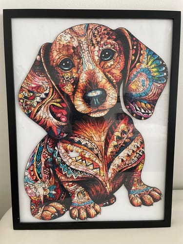 Customer photo review of Dachshund 3 Wooden Jigsaw Puzzle