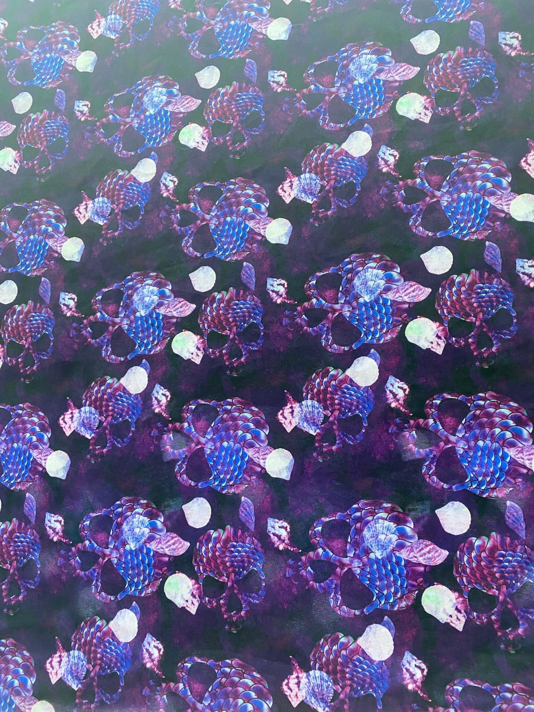Customer photo review of Digital Skeletons Polyester Suiting Fabric