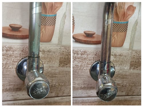 Customer photo review of Hard Stain Spray + Wipe and Tough Limescale\Descaler - Spray and Scrub | Combo