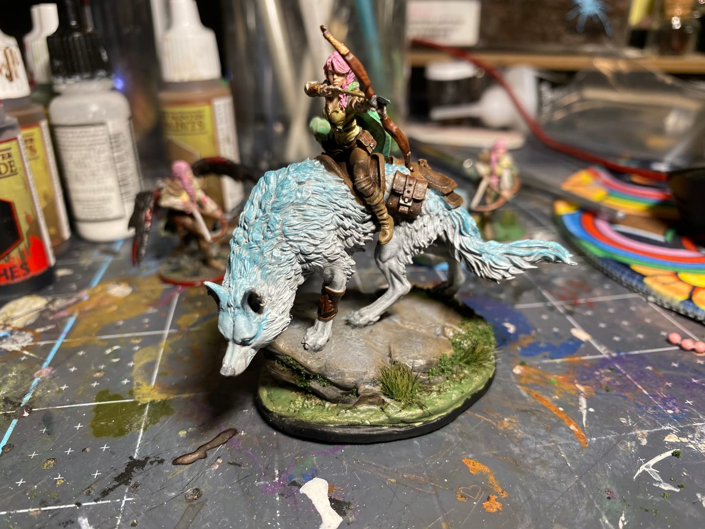 Customer photo review of Lila and Grimpaw Dire Wolf