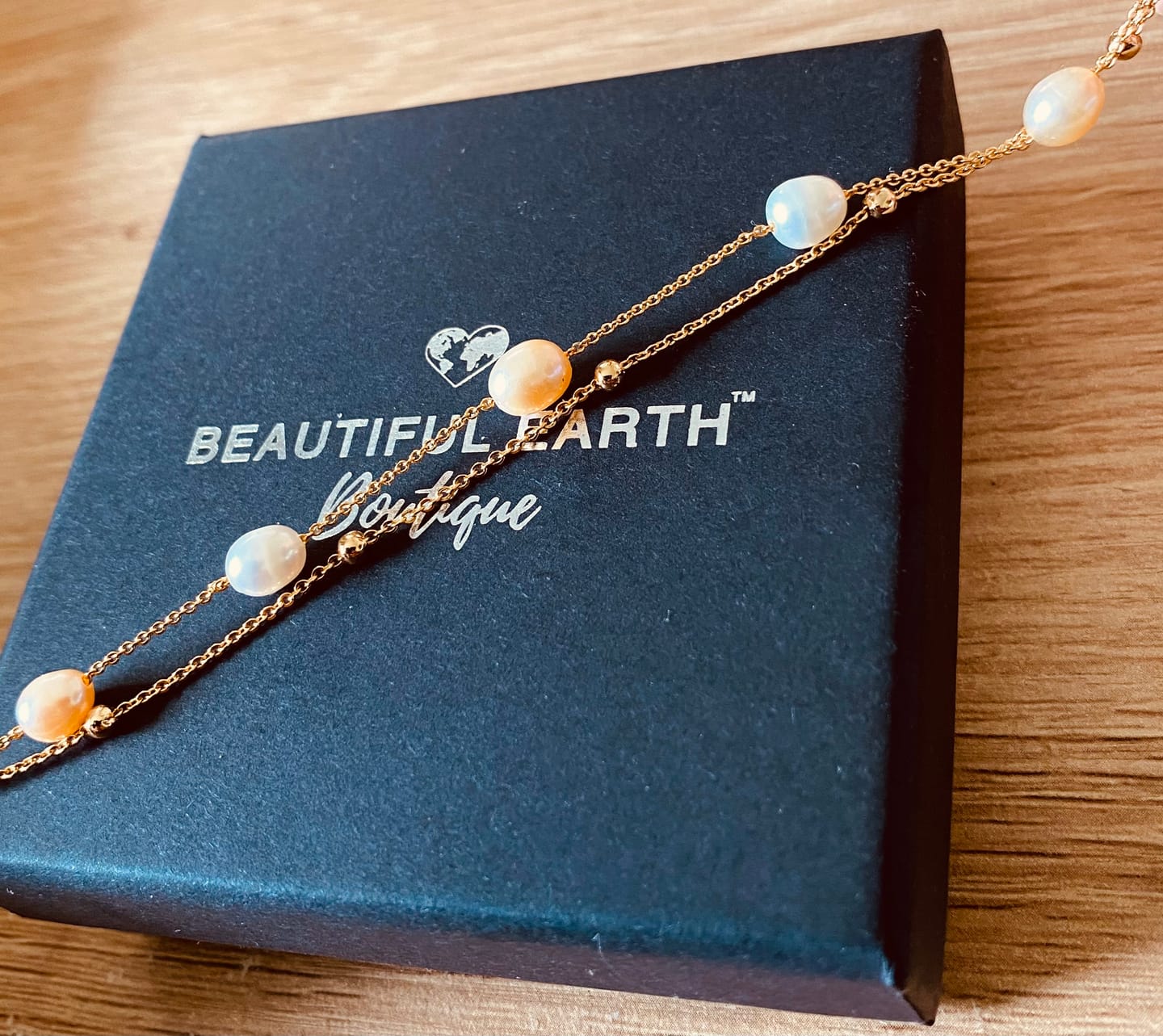 Customer photo review of Freshwater Pearl Layered Bracelet