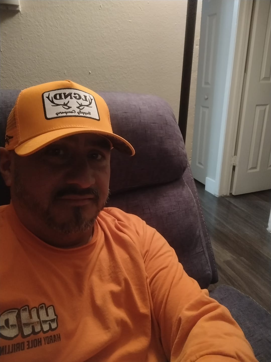 Customer photo review of Hunter Orange Snapback