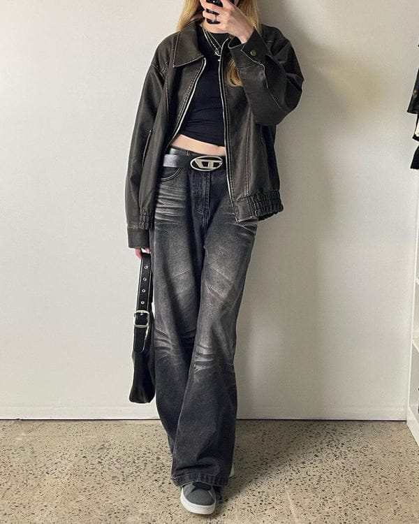 Customer photo review of Aelfric Eden Baggy  Folds Jeans
