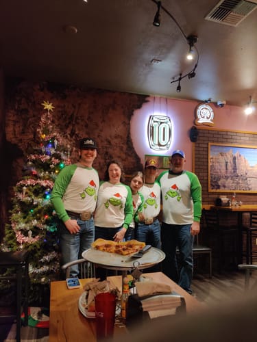 Customer photo review of Christmas Hat Cartoon Print Family Matching Raglan Long-sleeve Pajamas Sets