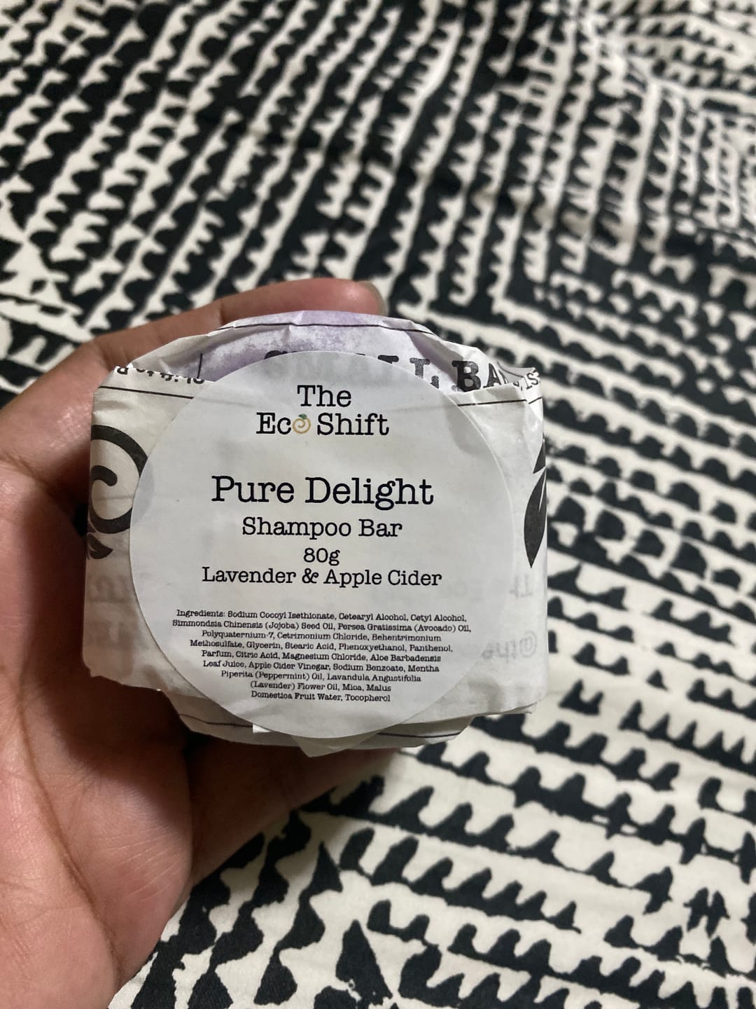 Customer photo review of Hair Grower Shampoo Bar Pure Delight
