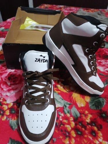 Customer photo review of GALAXY 2.O BROWN BLK Men's High Top sneaker
