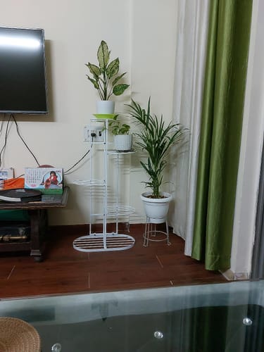 Customer photo review of UnitedCrafts 6 Tier 7 Potted Metal Plant Stand Multiple Shelves