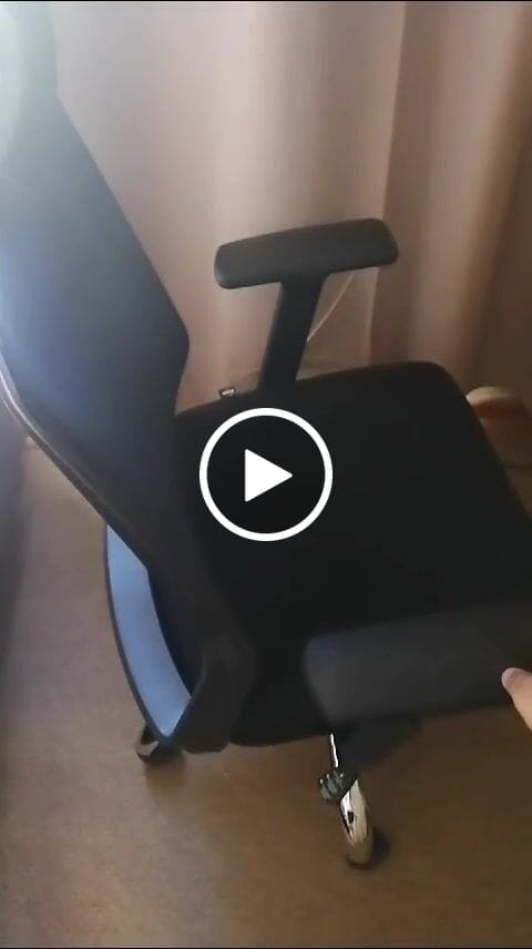 Customer video review of Silla de escritorio Cuba Alta brazo Reg y cabecero
