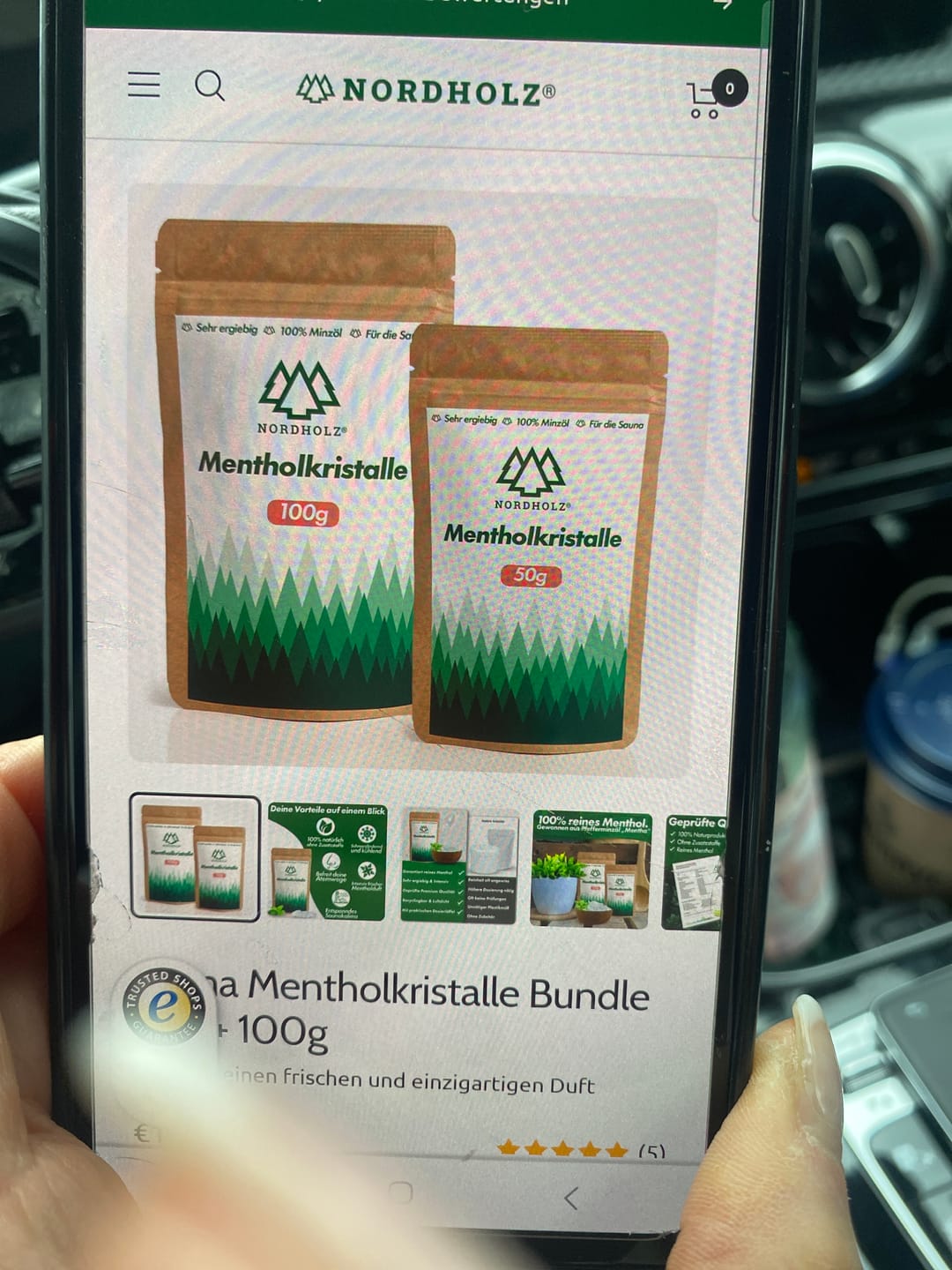 Customer photo review of Sauna Mentholkristalle