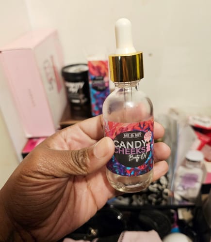 Customer photo review of Candy Cheeks Booty Oil