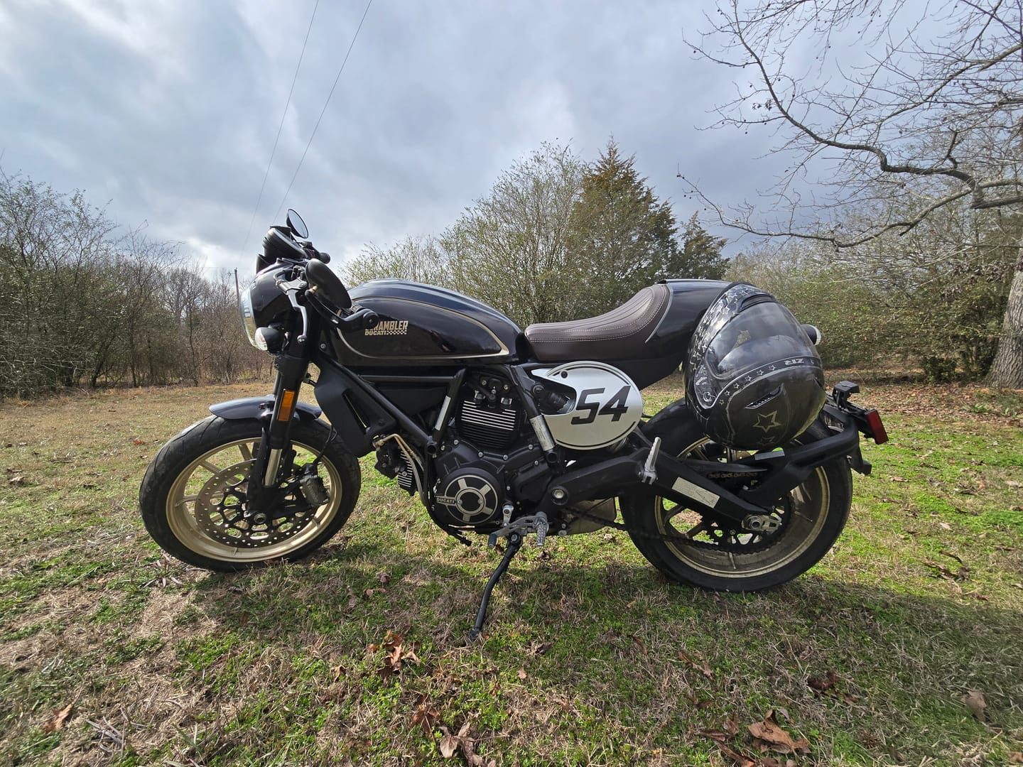 Customer photo review of Ducati Scrambler Helmet Hook (lock)