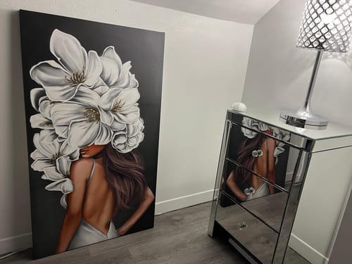 Customer photo review of 'Graceful Flower' Framed Canvas