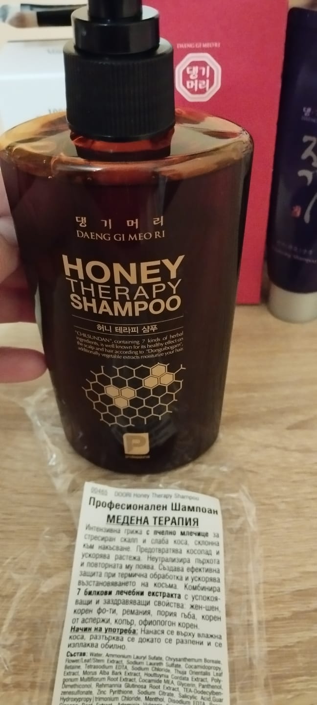Customer photo review of Професионален шампоан Медена терапия Doori Honey Therapy
