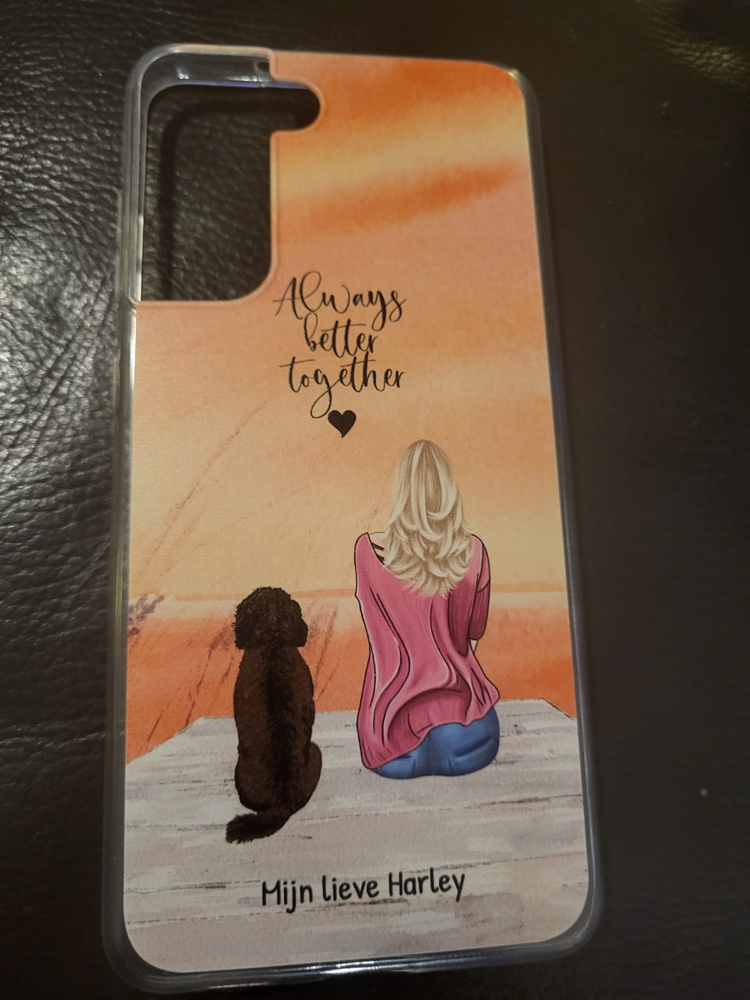 Customer photo review of Onderweg met huisdier - Gepersonaliseerd Telefoonhoesje