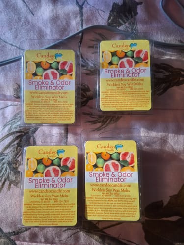 Customer photo review of Smoke & Odor Eliminator, Soy Melt Cubes, 2-Pack