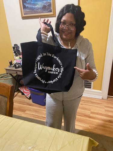 Customer photo review of Waymaker Tote