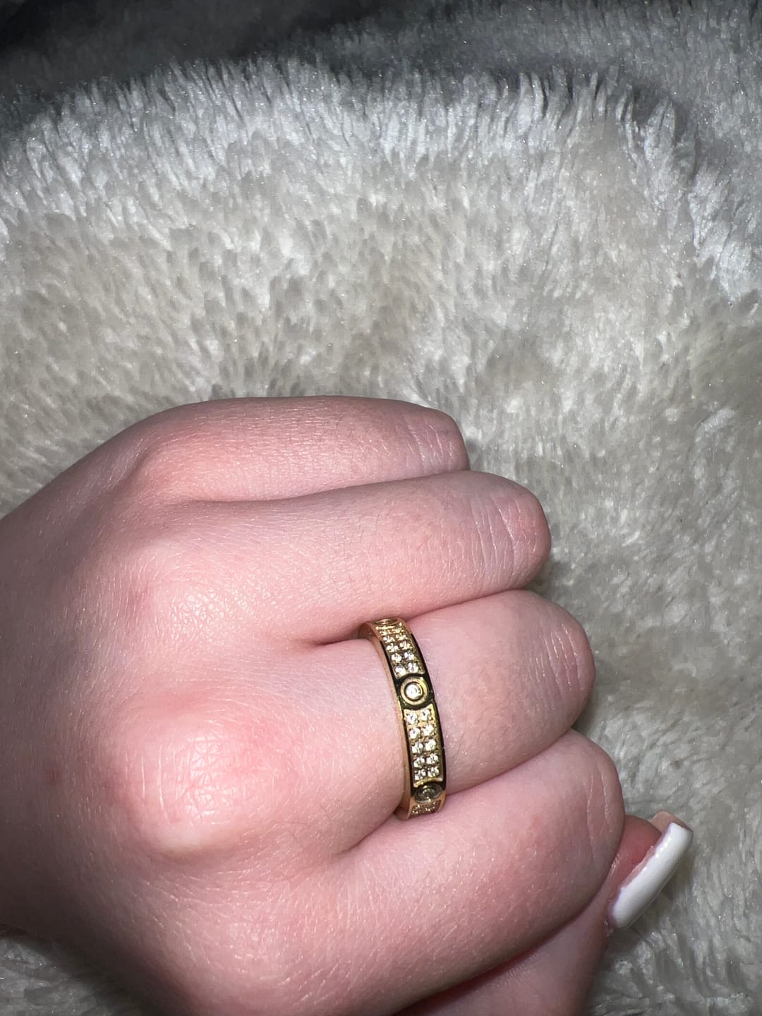 Customer photo review of Arena Ring | 18K vergoldet