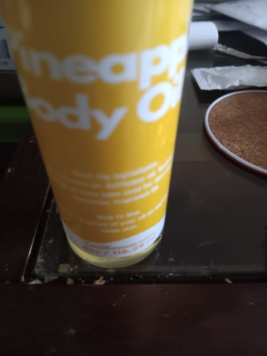 Customer photo review of Pineapple - Body Oil