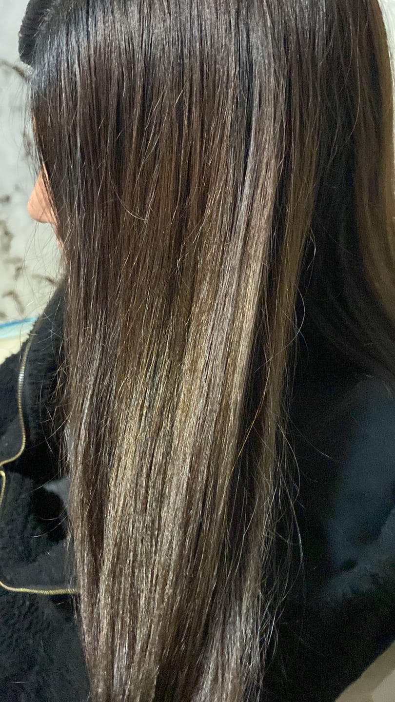 Customer photo review of Tratamiento Capilar Ácido Hialurónico Efecto Btx