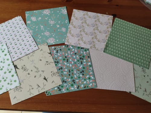 Customer photo review of Papier Japonais Origami