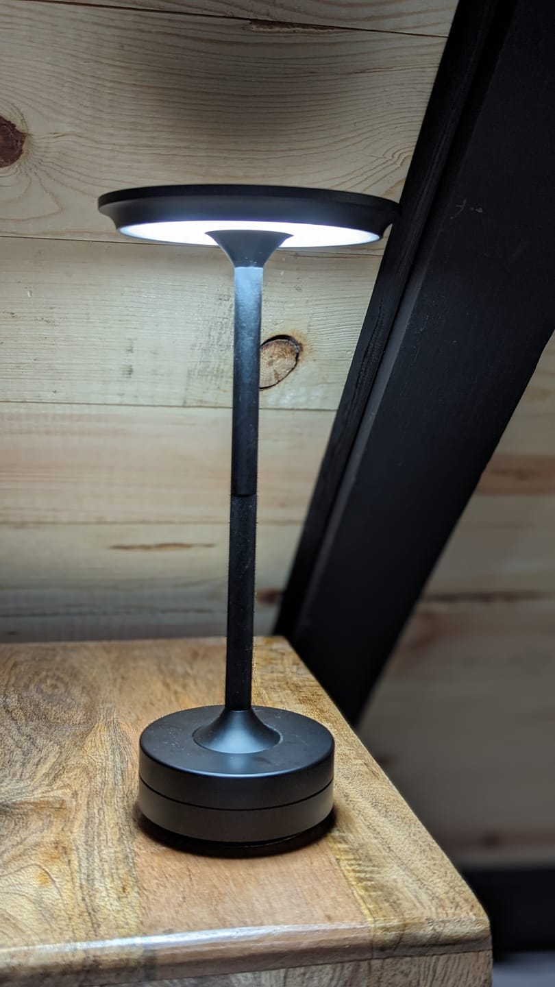 Customer photo review of Ambient™ Metallic Cordless Table Lamp