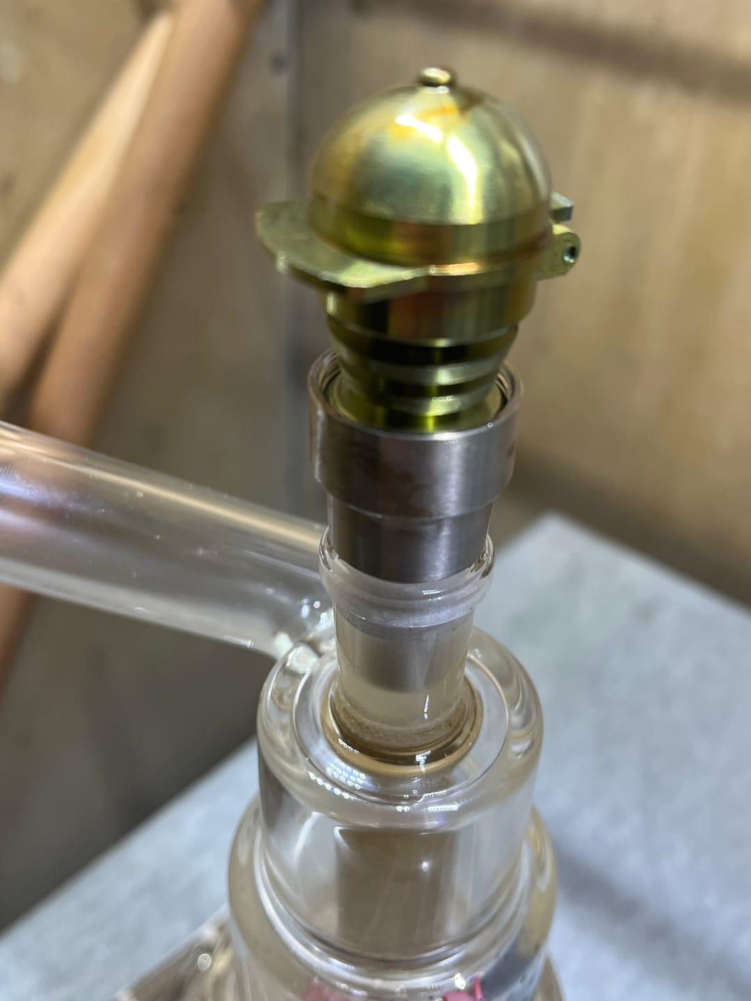 Customer photo review of TITANIUM 6 IN 1 BASEBALL CARB CAP DAB NAIL