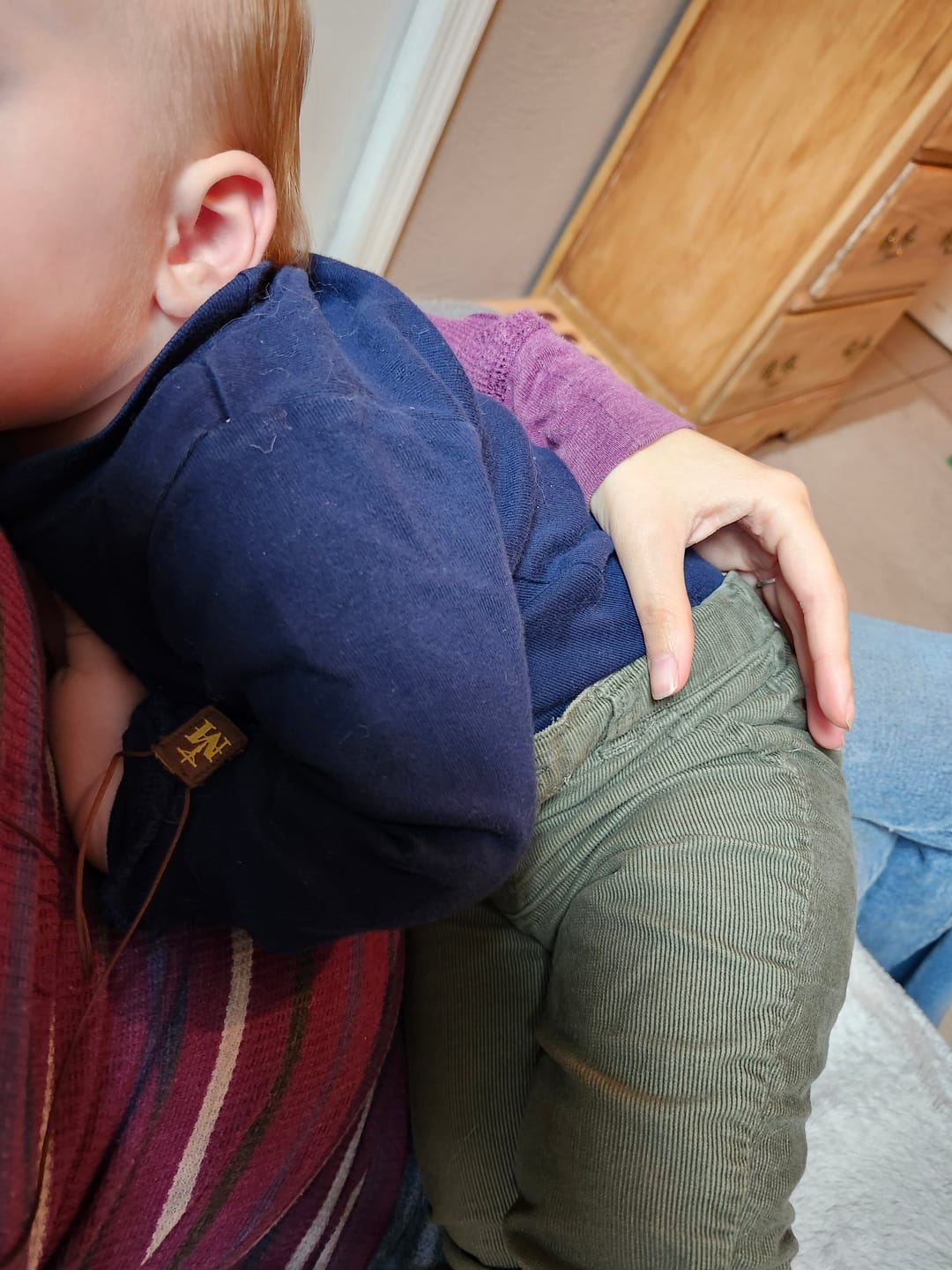 Customer photo review of Premium Brown Scapular, Brown & Gold (Mini)