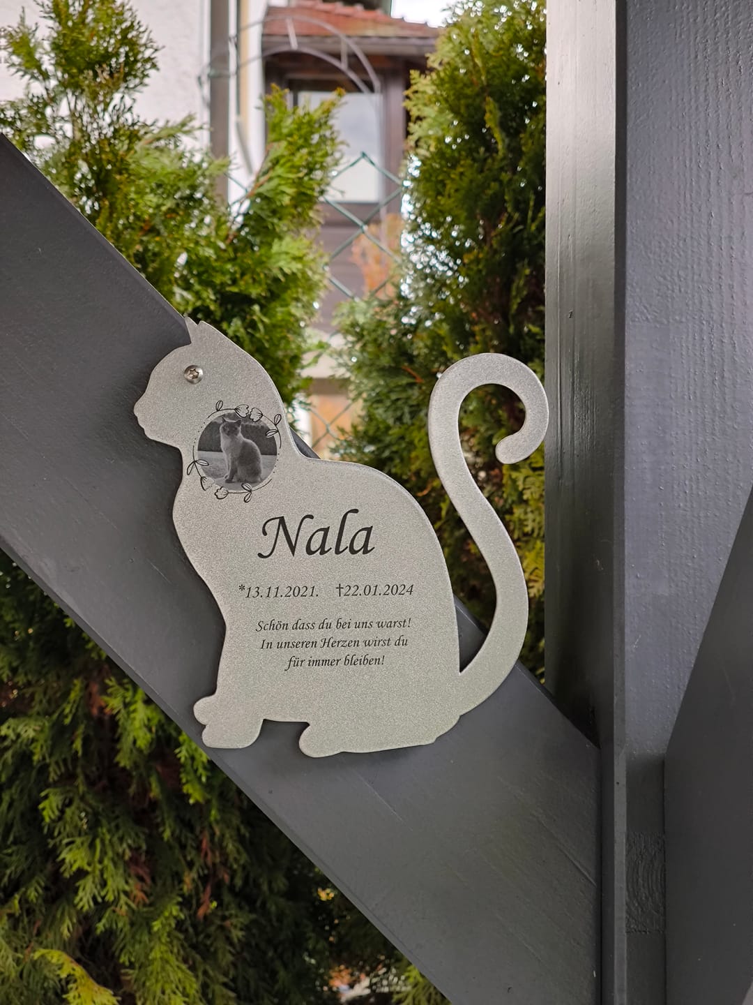 Customer photo review of Gedenktafel - Große Katze