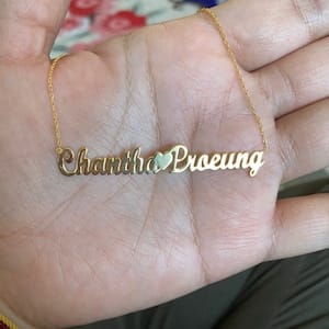 Customer photo review of Personalized Name Necklace