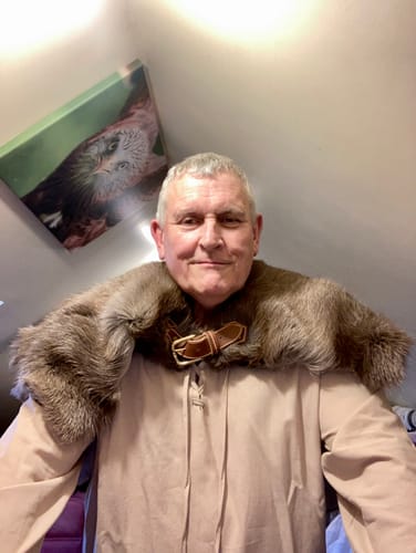 Customer photo review of Reindeer Hide Mantle