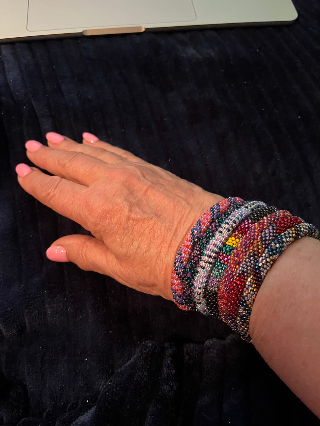 Customer photo review of Jewel Toned Symphony Grab Bag - 6 bracelet sets!