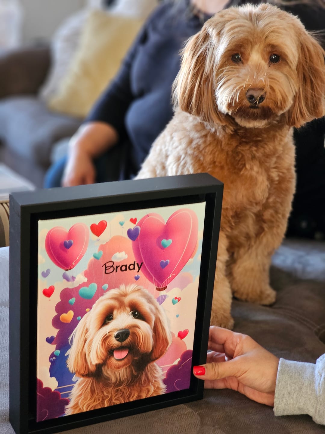 Customer photo review of Custom Pet Portrait - 1 Pet