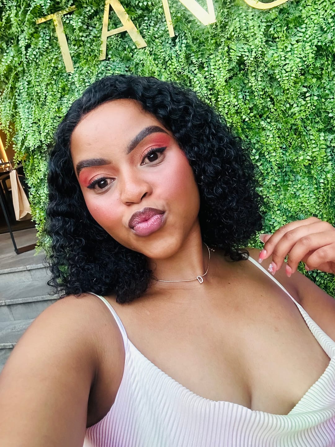 Customer photo review of Ear To Ear Closure Water Wig