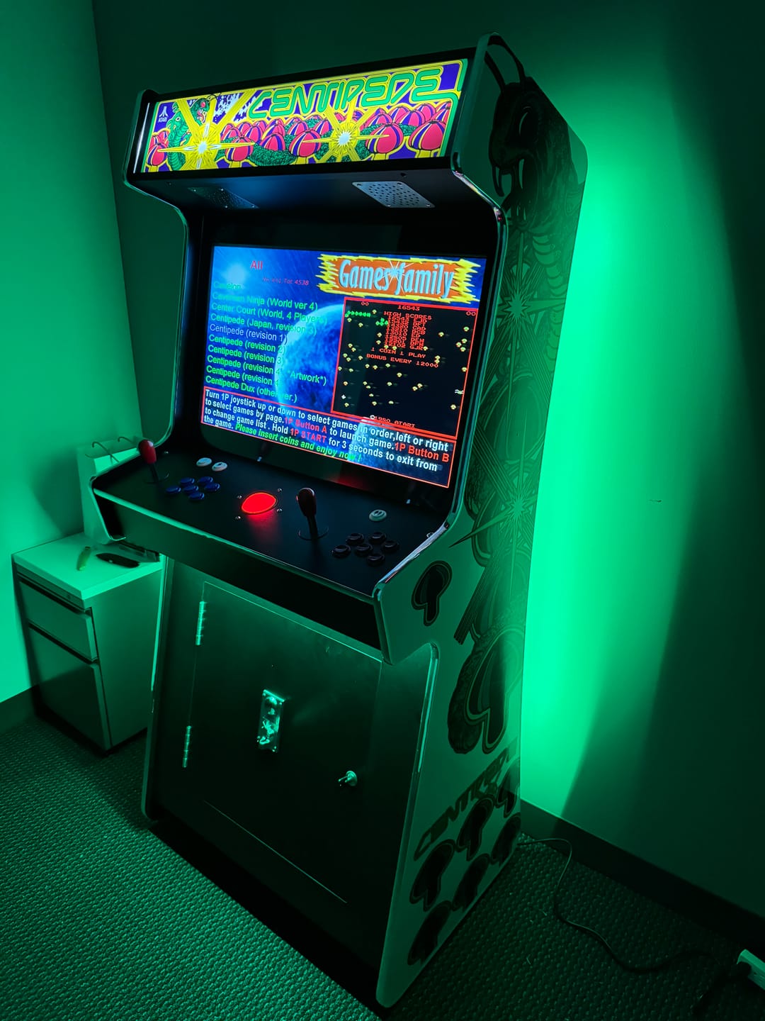 Customer photo review of 2 PLAYER STANDUP Arcade Machine 4600 Games Multi-cade  Upright Retro Cabinet Centi