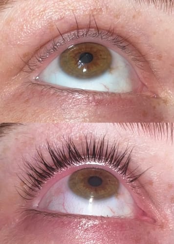 Customer photo review of LASH GROWTH SERUM