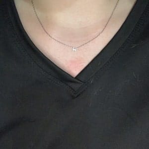 Customer photo review of Personalized Name Necklace